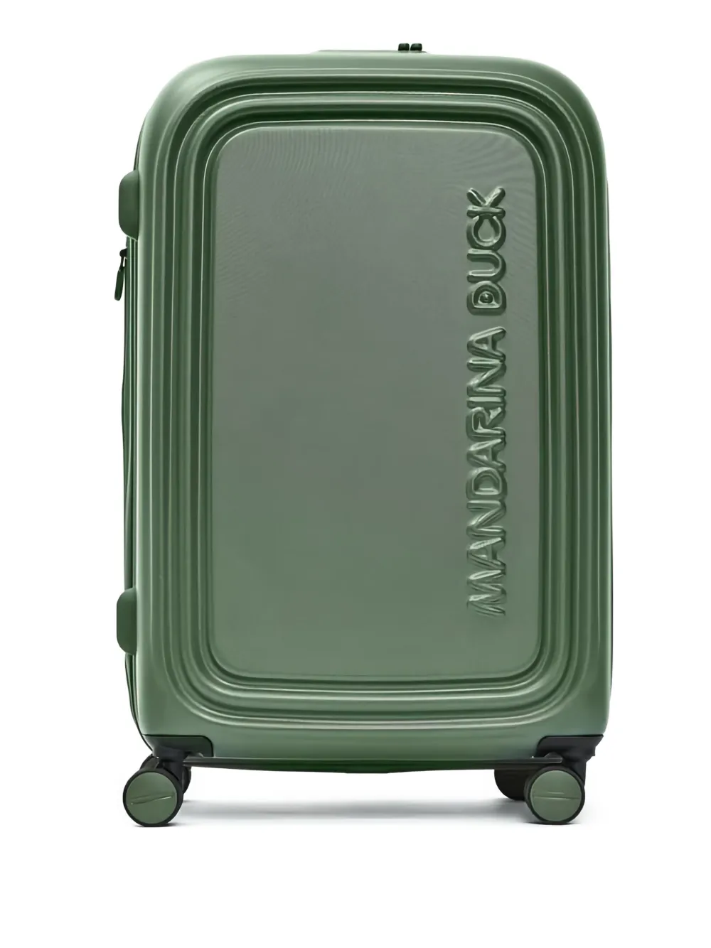 Mandarina Duck embossed logo suitcase - グリーン Mandarina Duck embossed logo suitcase - グリーン