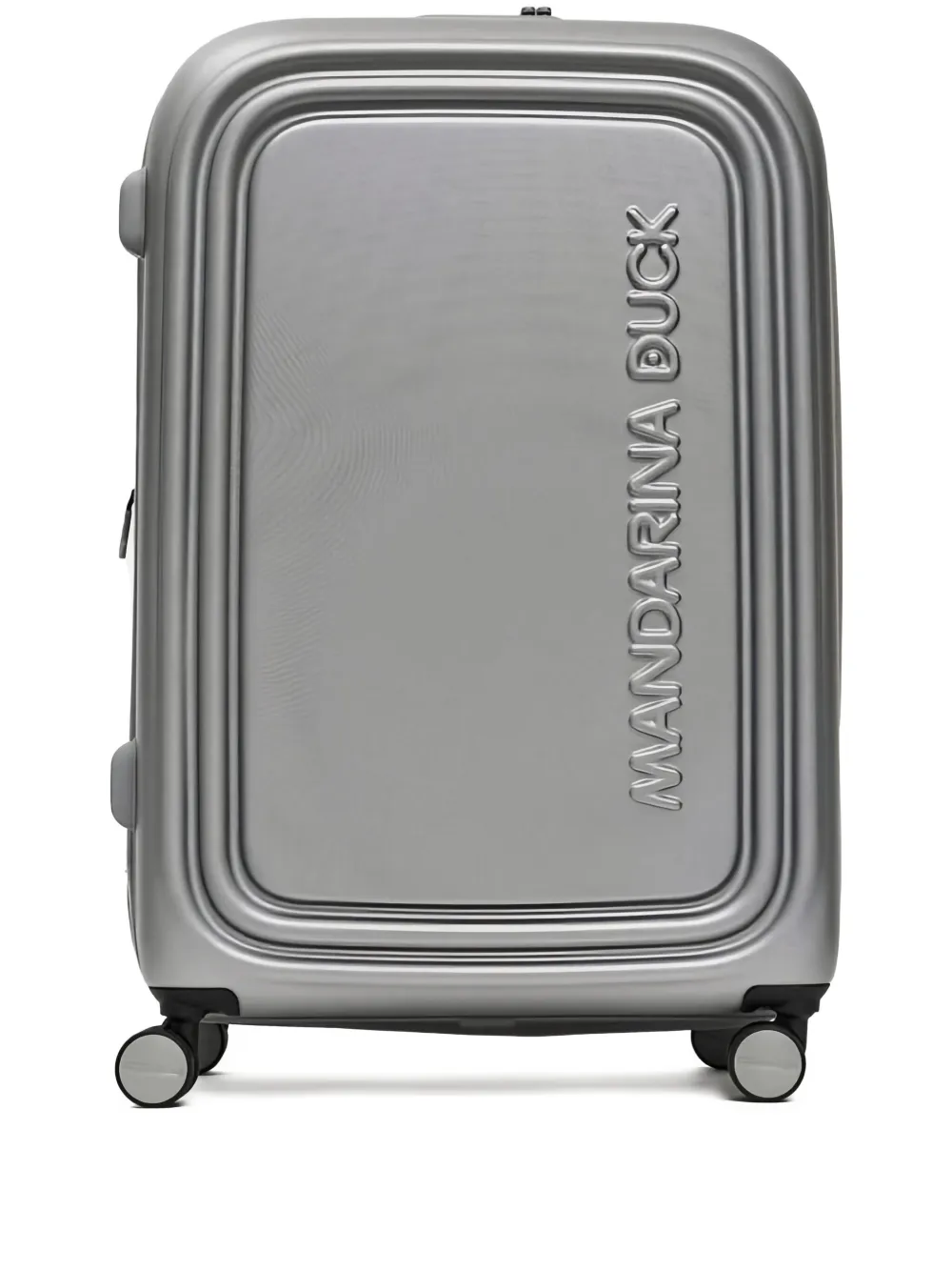 Mandarina Duck Logo-embossed Trolley In Silver