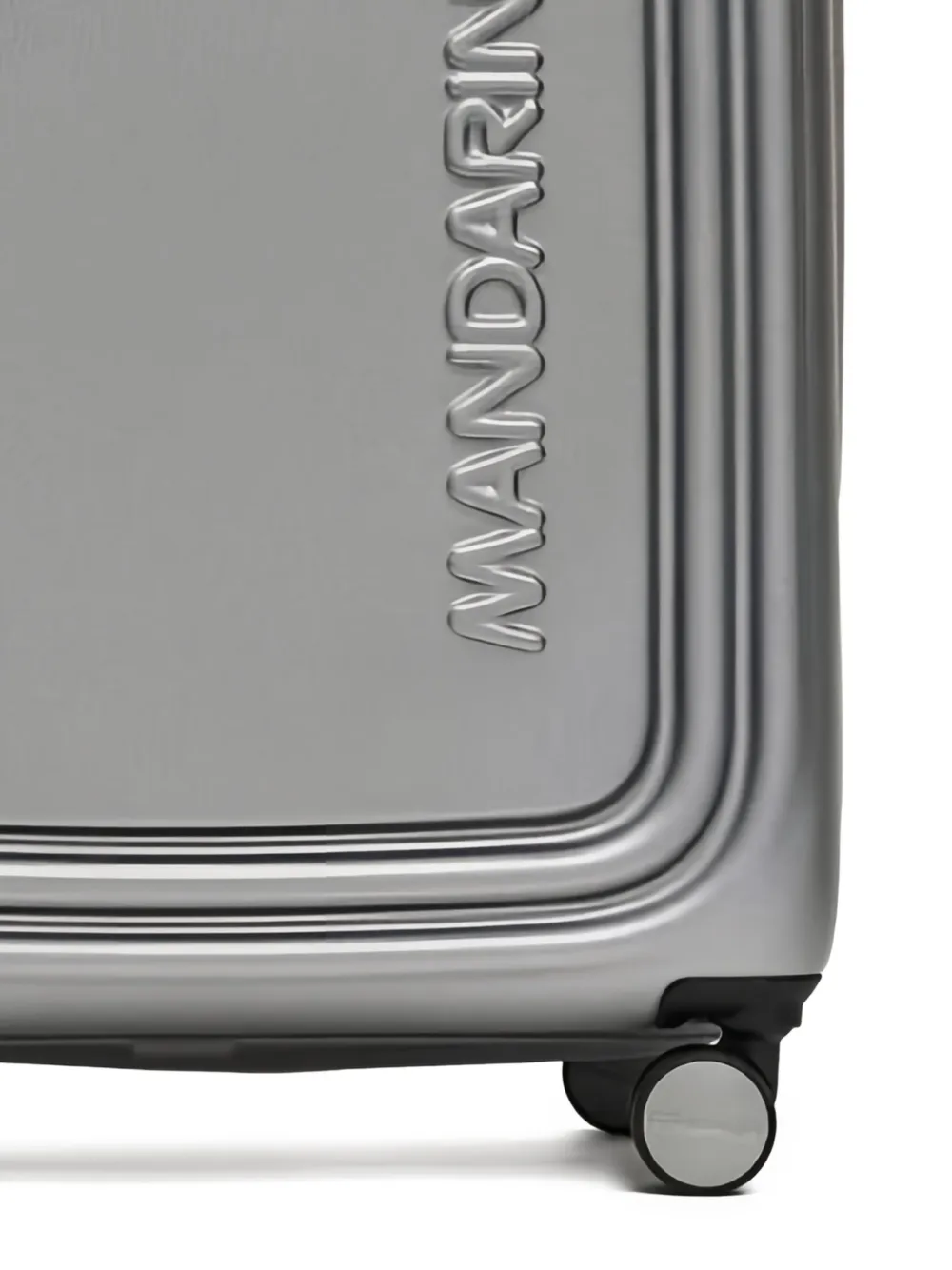 Mandarina Duck Logo-embossed Trolley In Silver