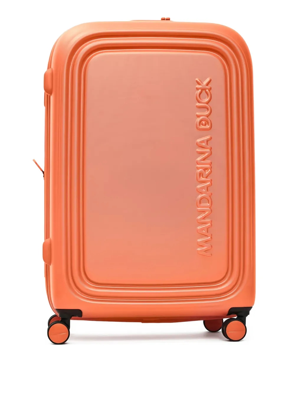 Mandarina Duck embossed logo suitcase - オレンジ Mandarina Duck embossed logo suitcase - オレンジ