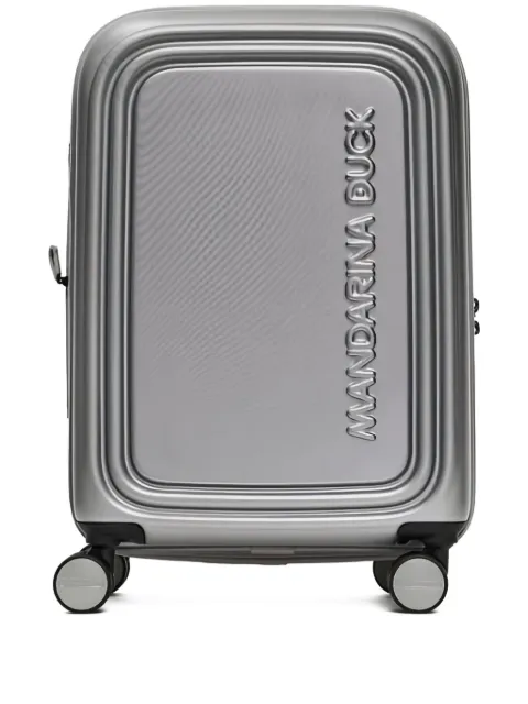 Mandarina Duck maleta con logo en relieve