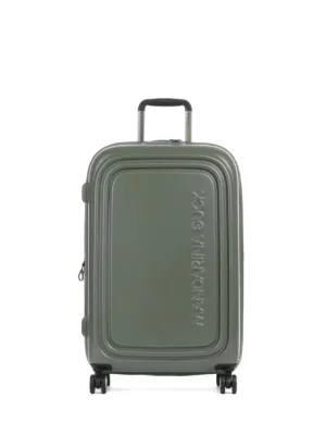 Mandarina Duck ロゴエンボス スーツケース | シルバートーン