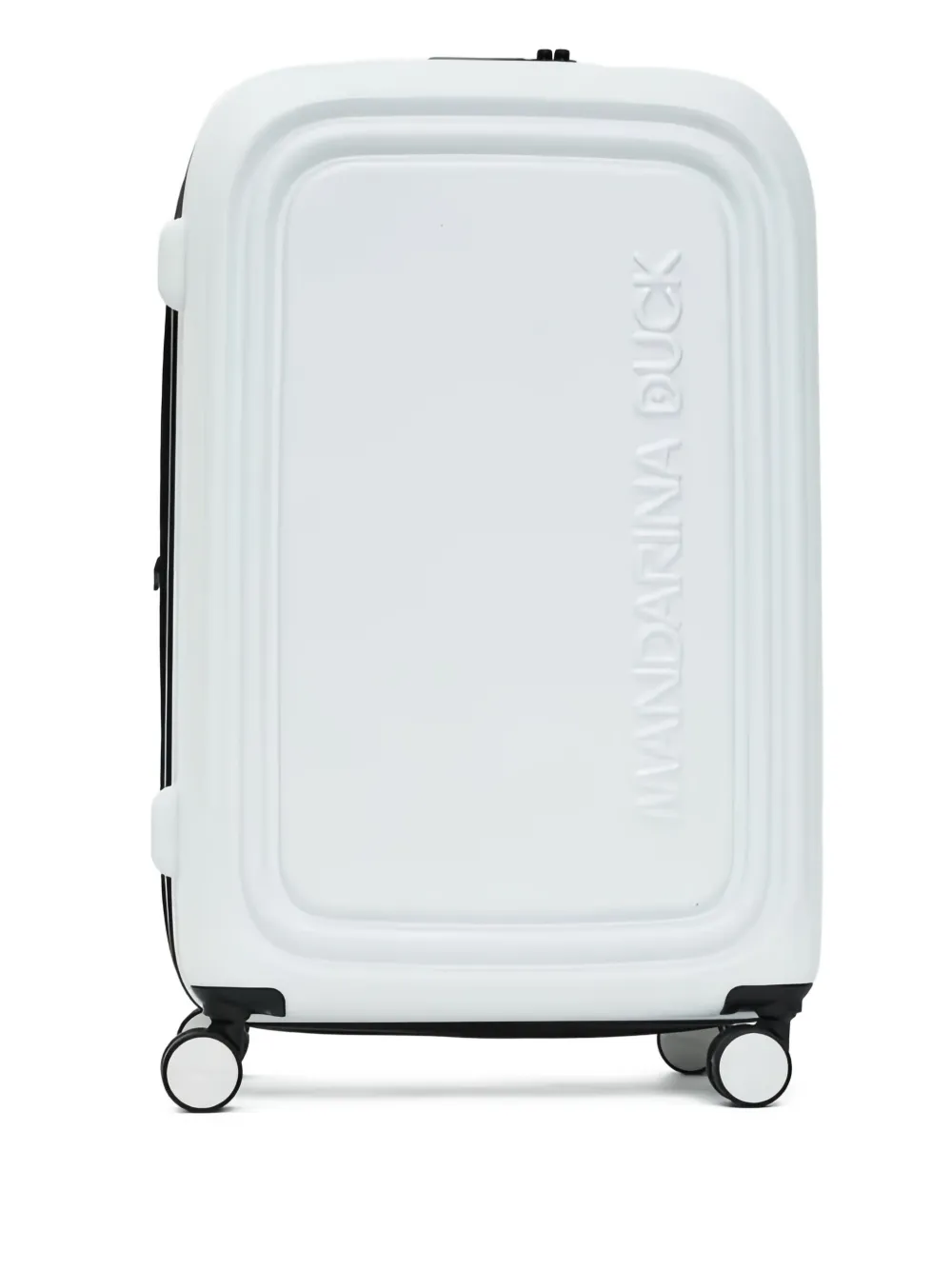 Mandarina Duck Embossed Logo Suitcase In Blue