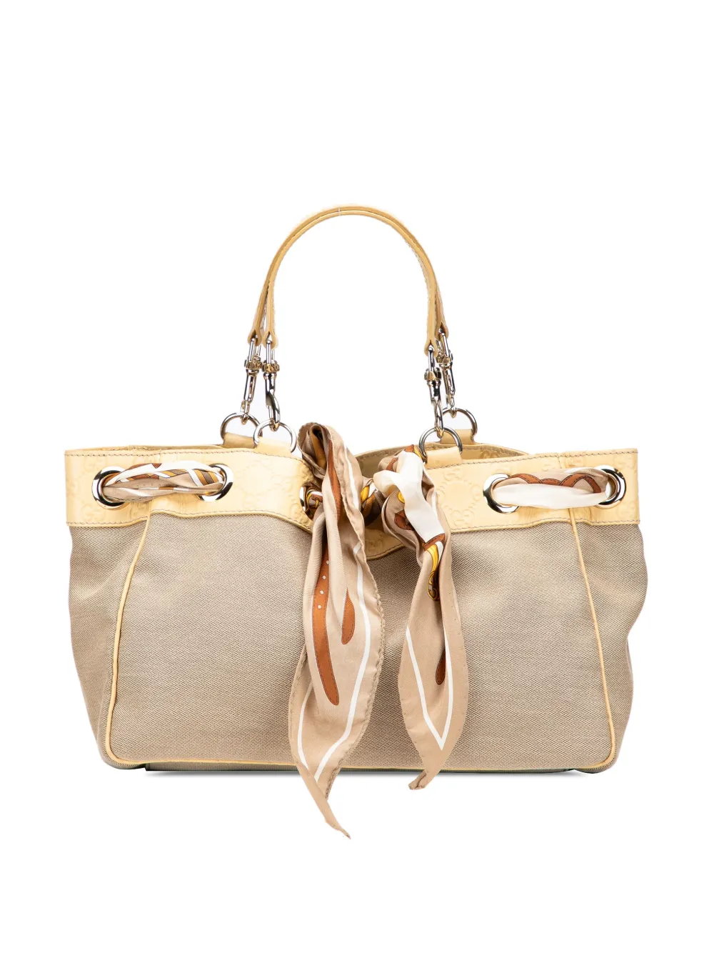 Gucci Pre-Owned 2000-2015 Medium Canvas Positano tote bag - ブラウン Gucci Pre-Owned 2000-2015 Medium Canvas Positano tote bag - ブラウン