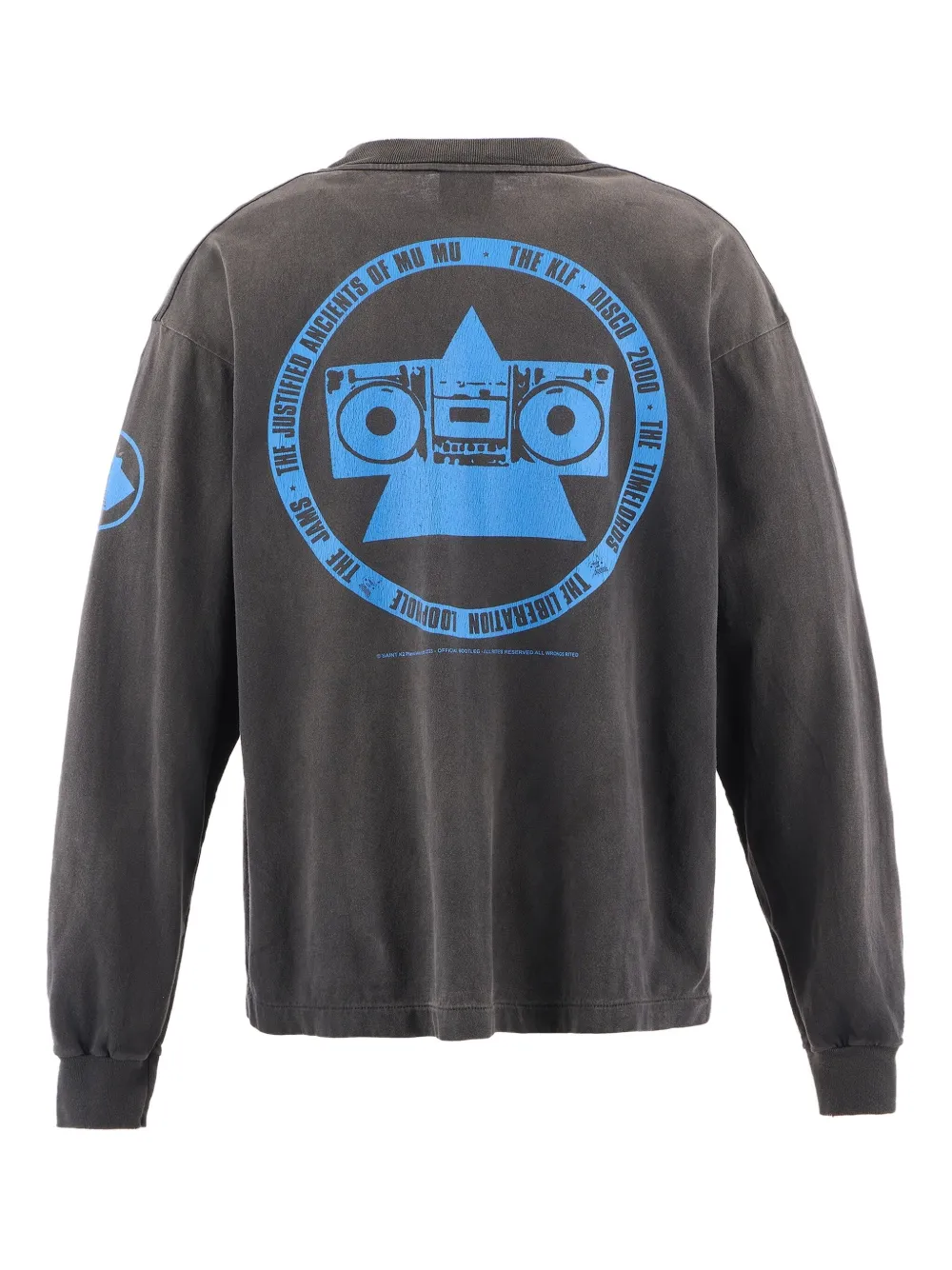 SAINT MXXXXXX KLF long-sleeve T-shirt - Zwart