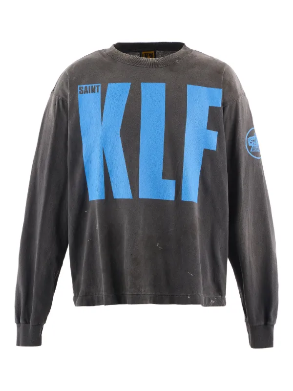 SAINT MXXXXXX KLF long-sleeve T-shirt | Black | FARFETCH