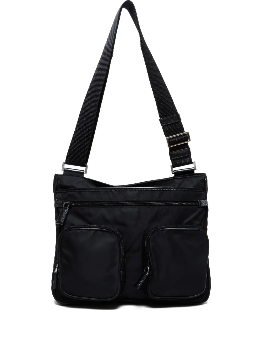 Pre-owned Prada 2010-2020s Nylon Shoulder Bag In Black