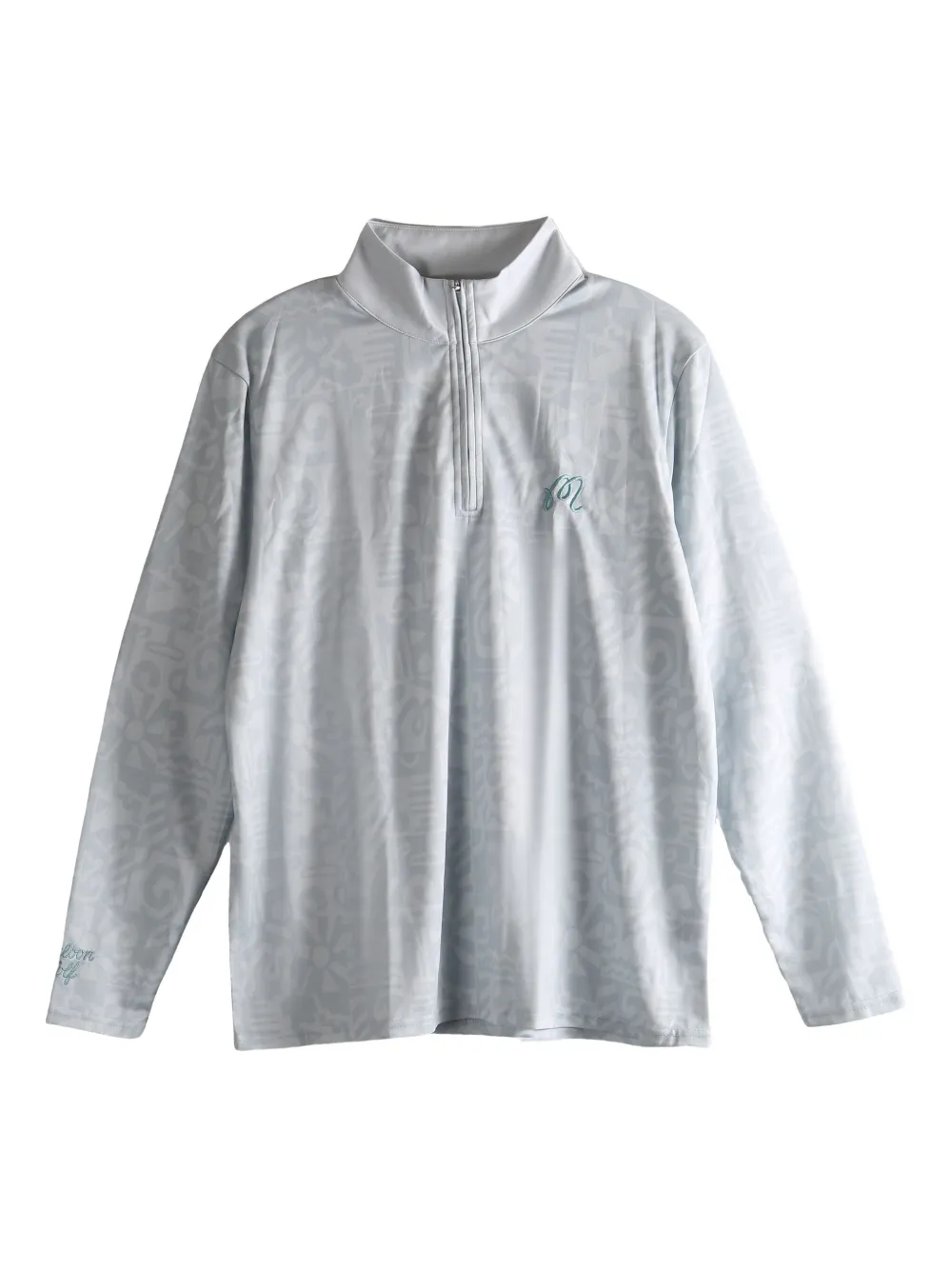 Malbon Golf zip patterned jacket | Grey | Image 1