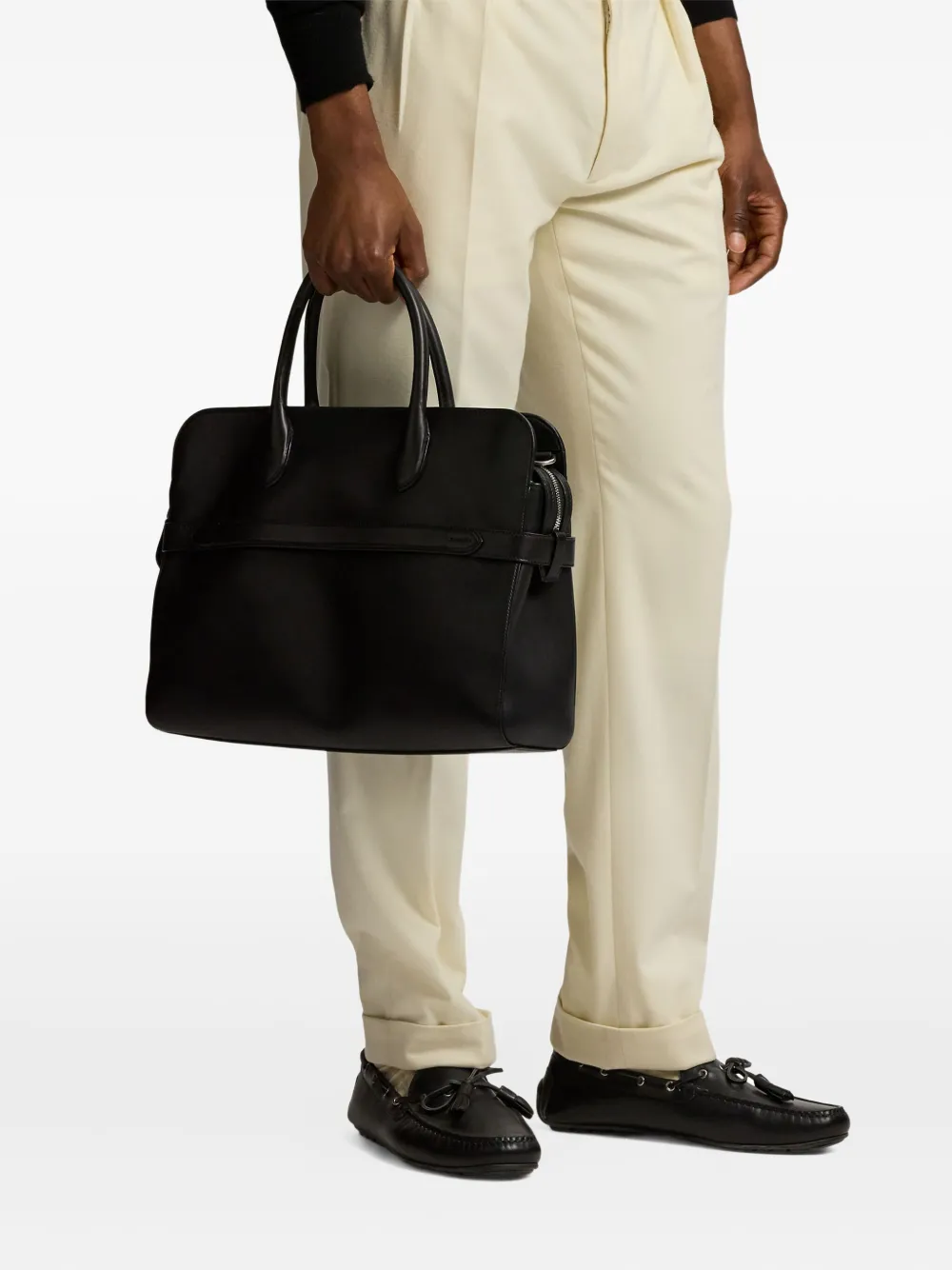 Ralph Lauren Purple Label バックル ビジネスバッグ - ブラック Ralph Lauren Purple Label バックル ビジネスバッグ - ブラック