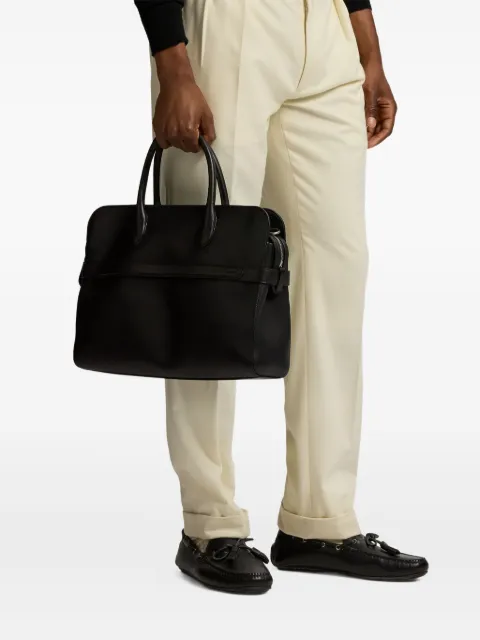 Ralph Lauren Purple Label buckle-fastening leather briefcase