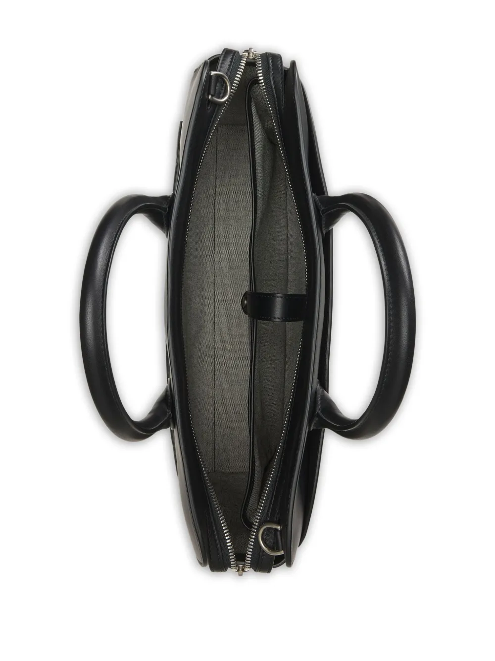 Ralph Lauren Purple Label Leren aktetas met gespsluiting Zwart