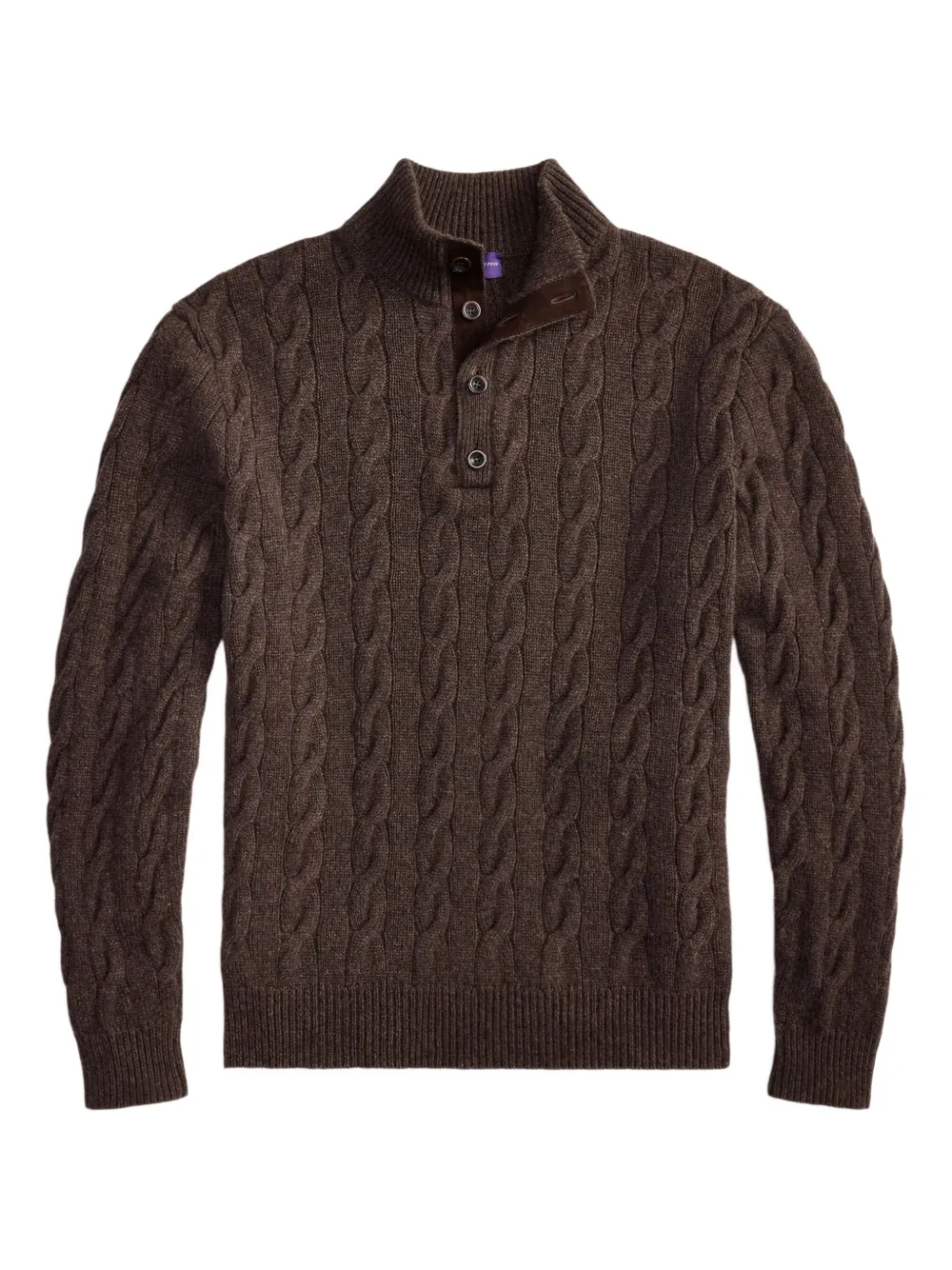 Ralph Lauren Purple Label ケーブルニット セーター - ブラウン Ralph Lauren Purple Label ケーブルニット セーター - ブラウン