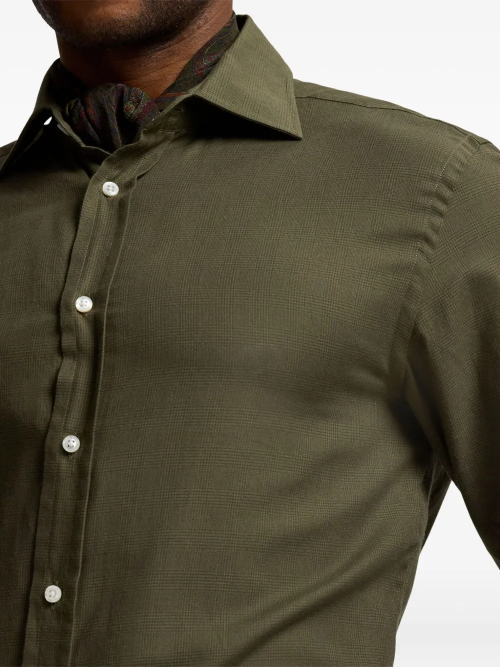 Ralph Lauren Purple Label Katoenen overhemd Groen