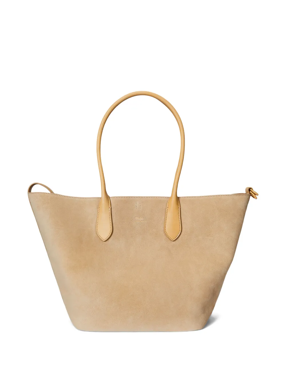 Polo Ralph Lauren Bellport suède leren shopper Beige