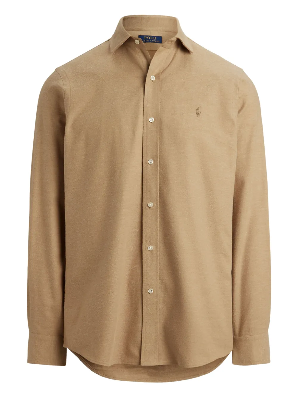 Polo Ralph Lauren Polo Pony-embroidered Cotton Shirt In Brown
