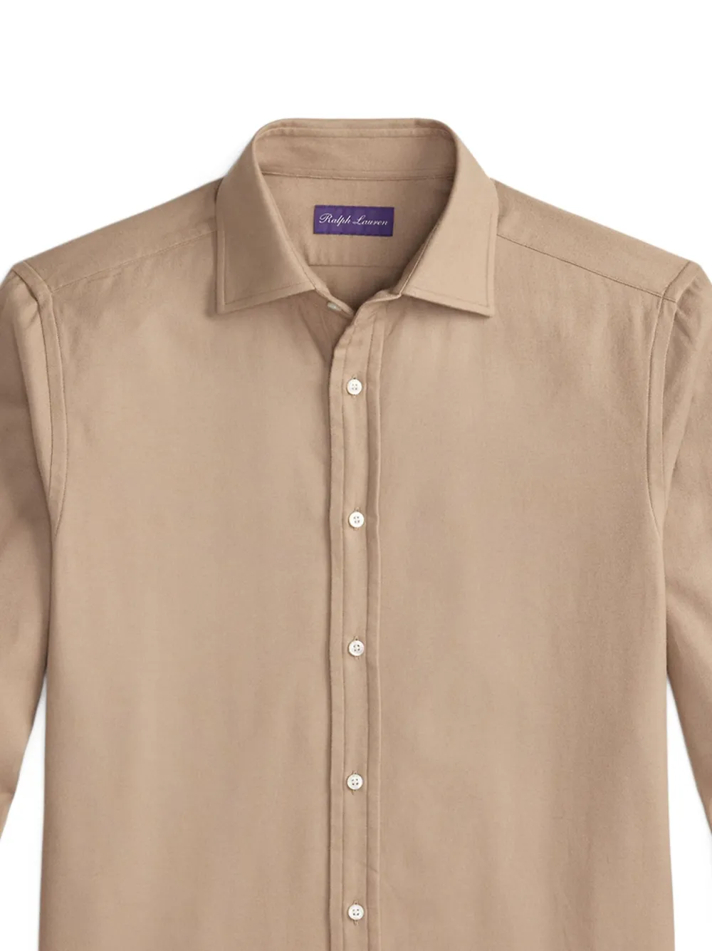Ralph Lauren Purple Label Katoenen overhemd met lange mouwen - Beige