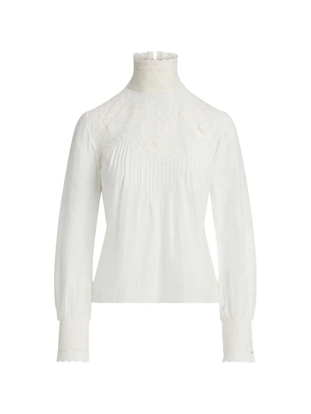 Ralph Lauren Collection Blusa con pizzo - Bianco