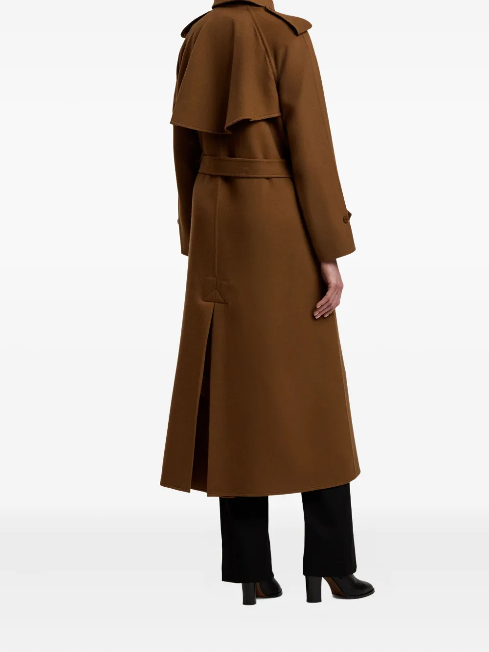 Ralph Lauren Belted Trench Coat In Brown