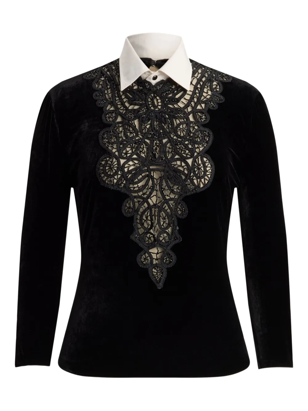 Ralph Lauren Collection Top con decorazione - Nero