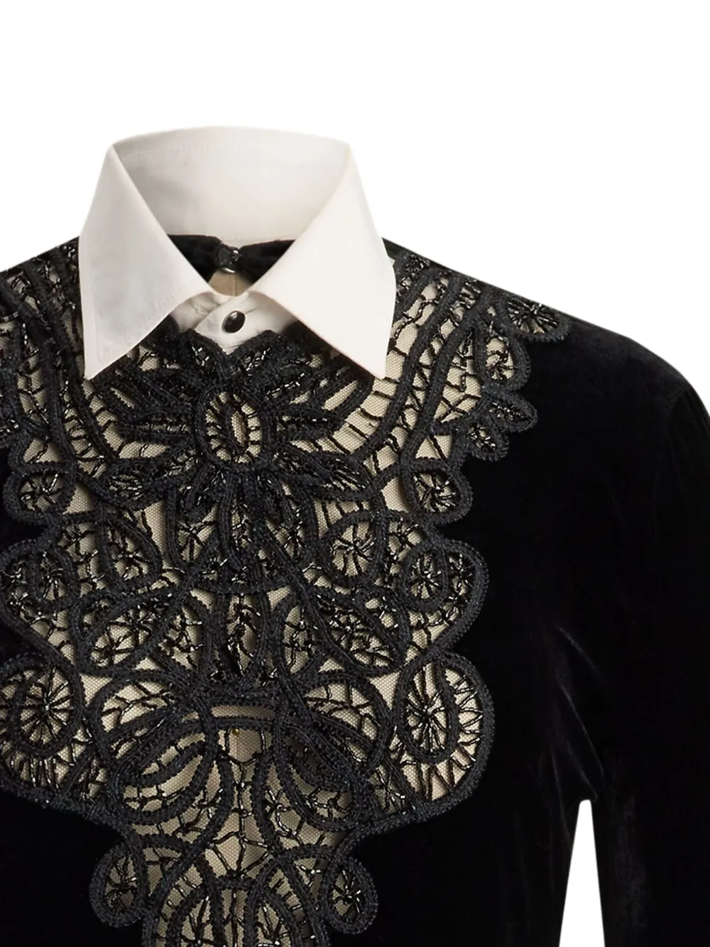 Ralph Lauren Collection Top verfraaid met kralen - Zwart