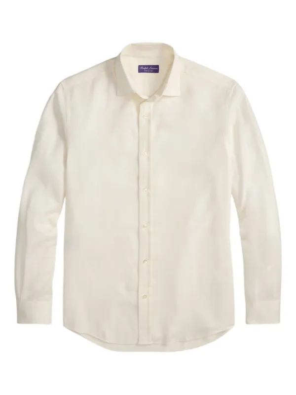 Ralph Lauren Purple Label Flannel Shirt in Neutrals