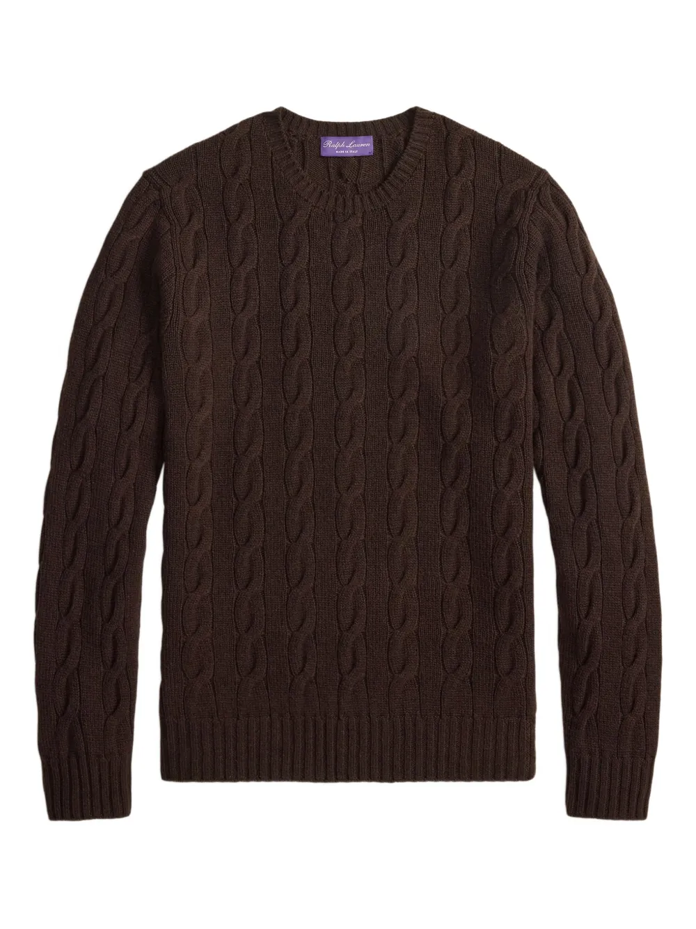 Ralph Lauren Purple Label ケーブルニット セーター - ブラウン Ralph Lauren Purple Label ケーブルニット セーター - ブラウン