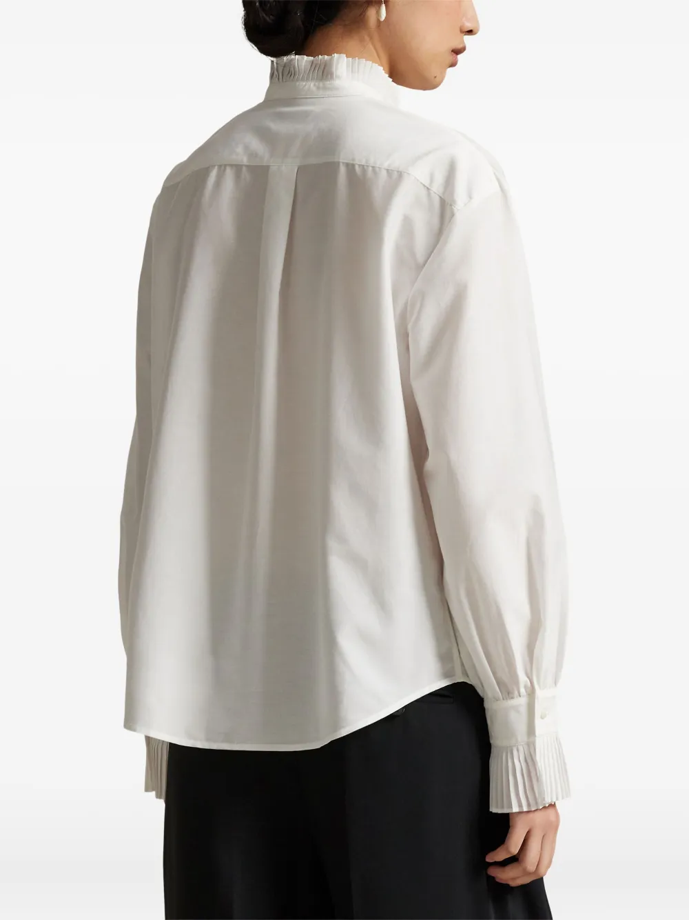 Polo Ralph Lauren Ruffle-details Shirt In White