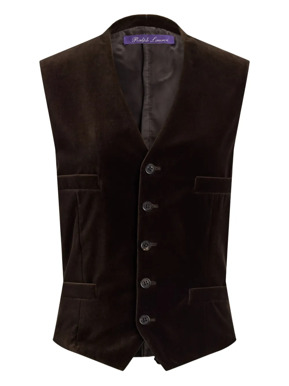 Ralph Lauren Collection ベルベット ベスト - ブラウン Ralph Lauren Collection ベルベット ベスト - ブラウン