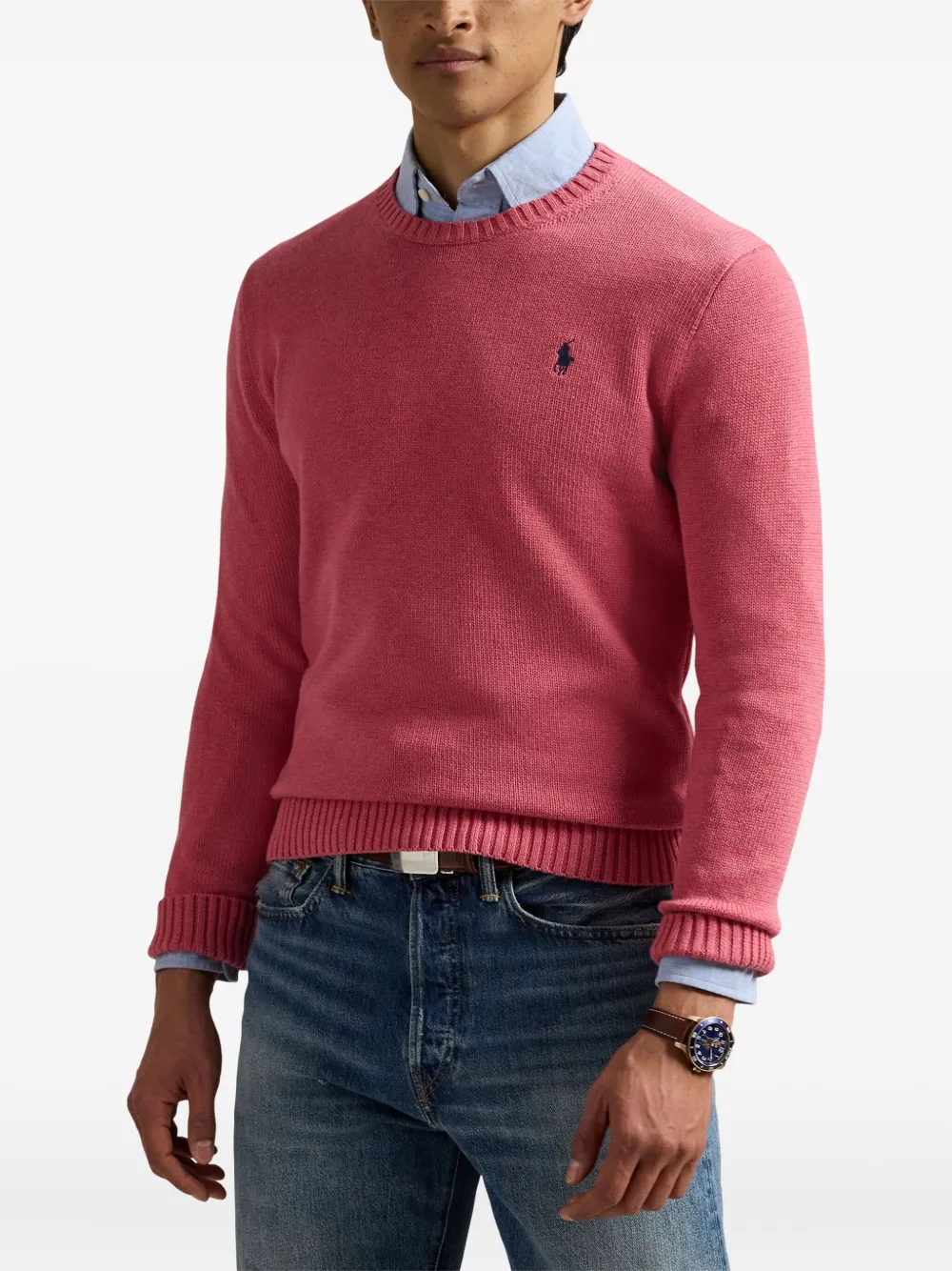 Polo Ralph Lauren Trui met geborduurd Polo Pony-logo Roze