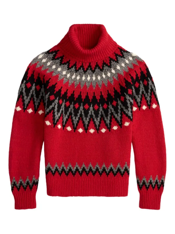 Polo Ralph Lauren フェアアイル タートルネックセーター | レッド 
