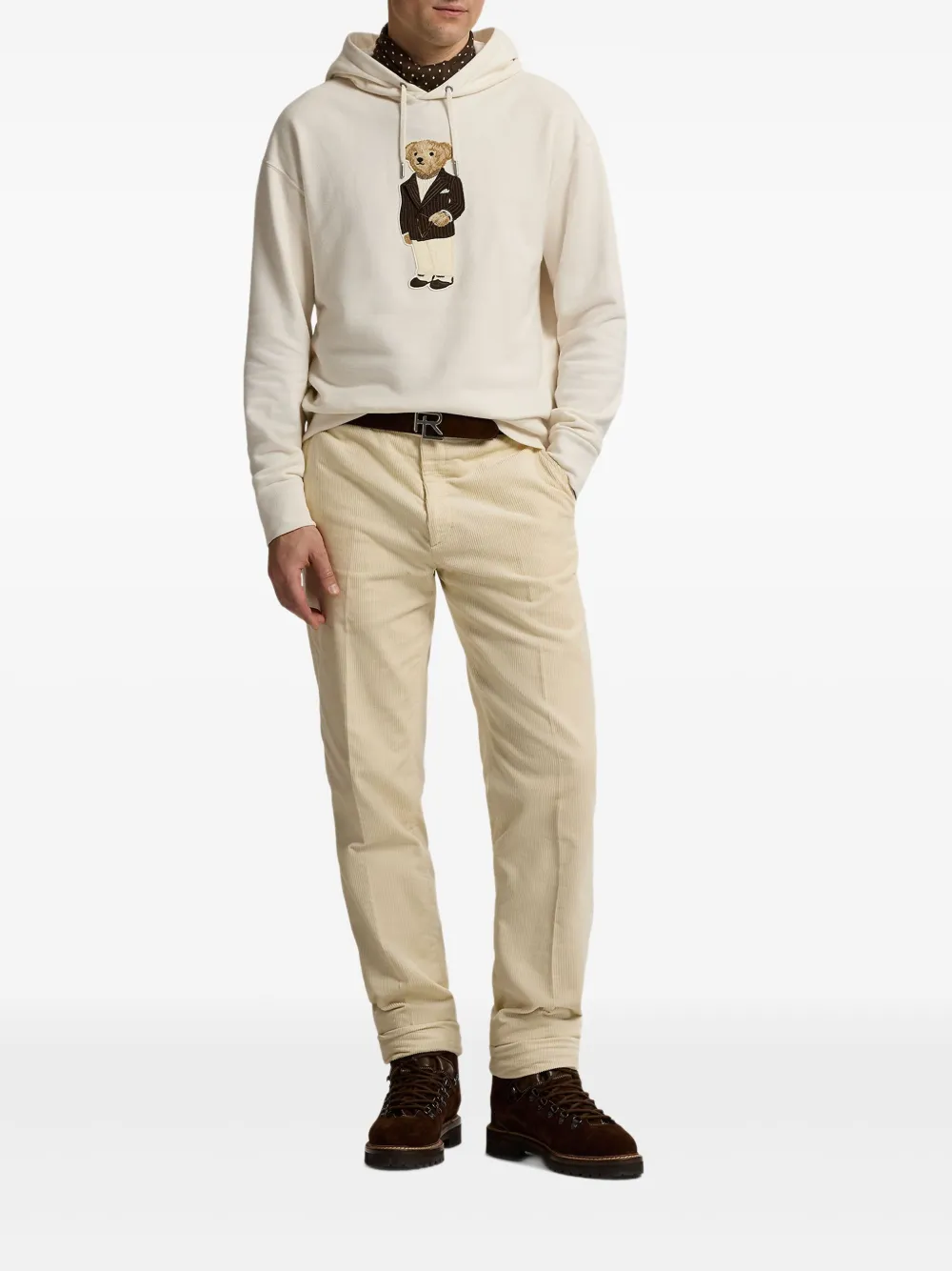 Ralph Lauren Purple Label Hoodie mit Teddy-Stickerei | Hoodies & Kapuzenjacken | Image 2