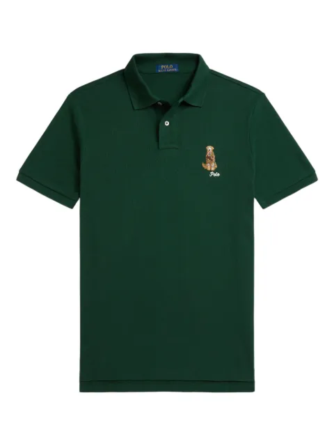 Polo Ralph Lauren dog-embroidered polo shirt