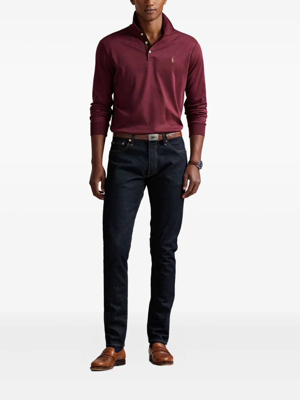 Polo Ralph Lauren embroidered-logo polo shirt - Rood