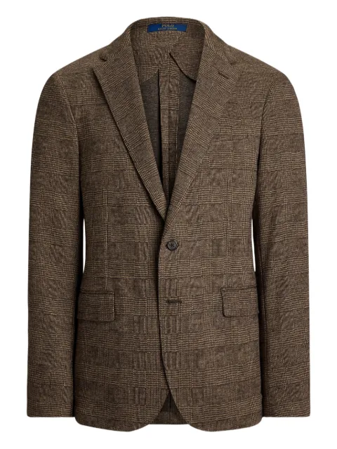 Polo Ralph Lauren checke-pattern single-breasted blazer