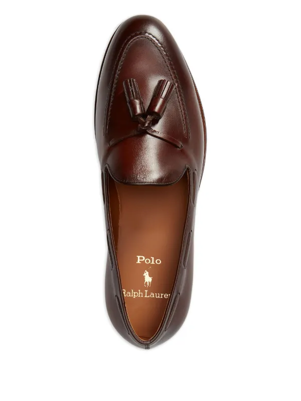 Polo Ralph Lauren Tassel Leather Loafers | Brown | FARFETCH