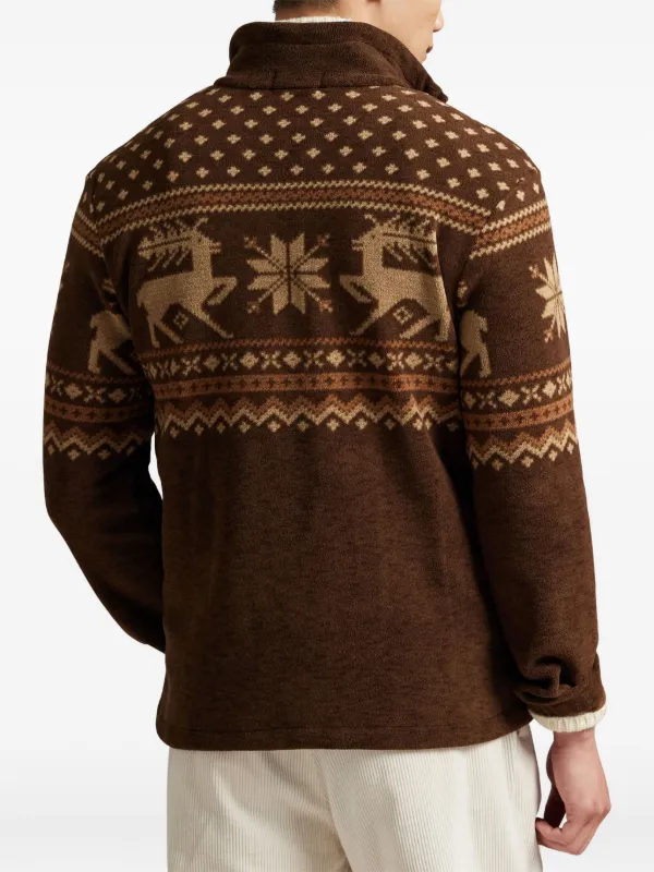 Polo Ralph Lauren Fair isle-knit Sweater | Brown | FARFETCH