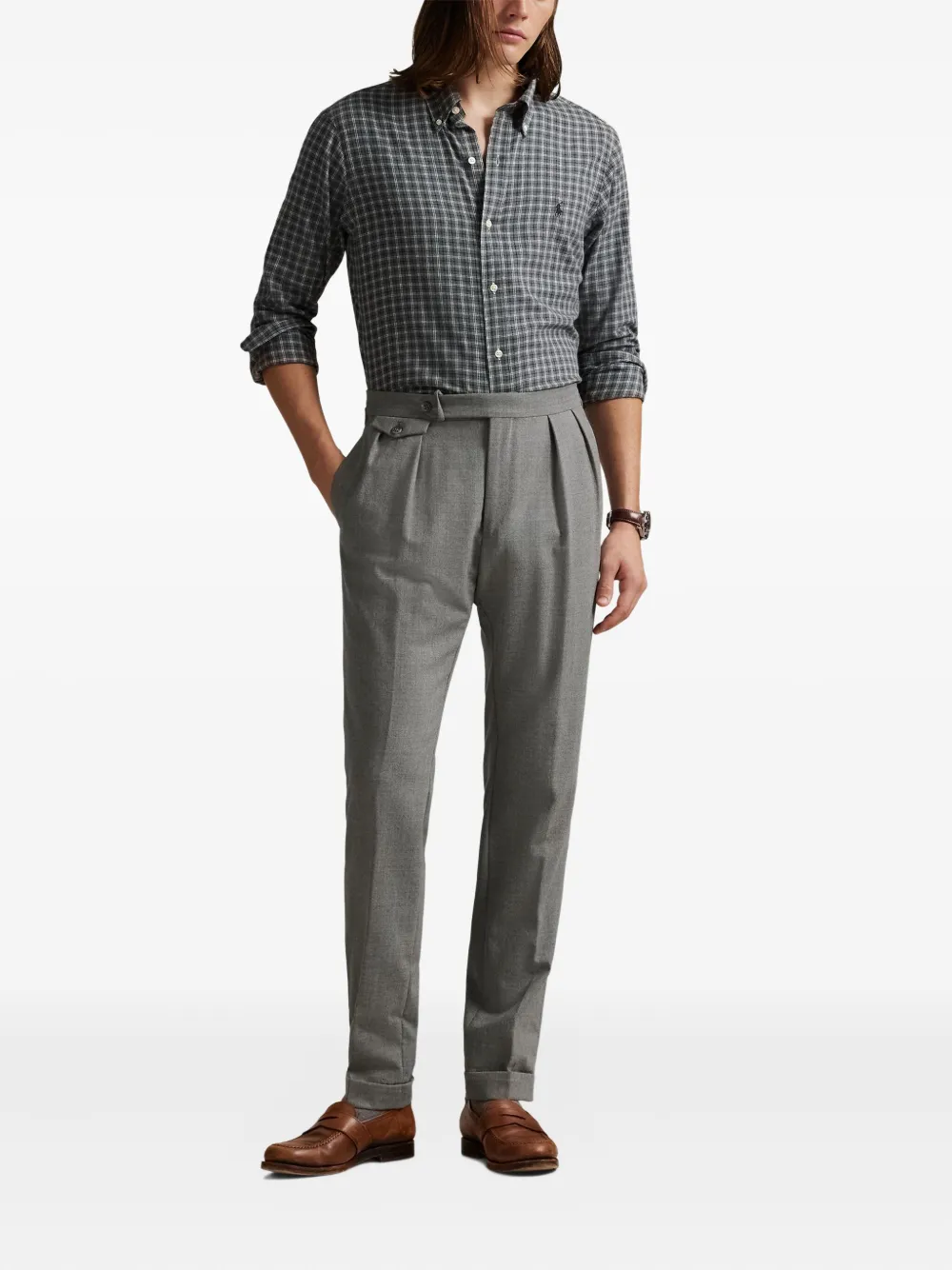 Polo Ralph Lauren Geruit overhemd Grijs