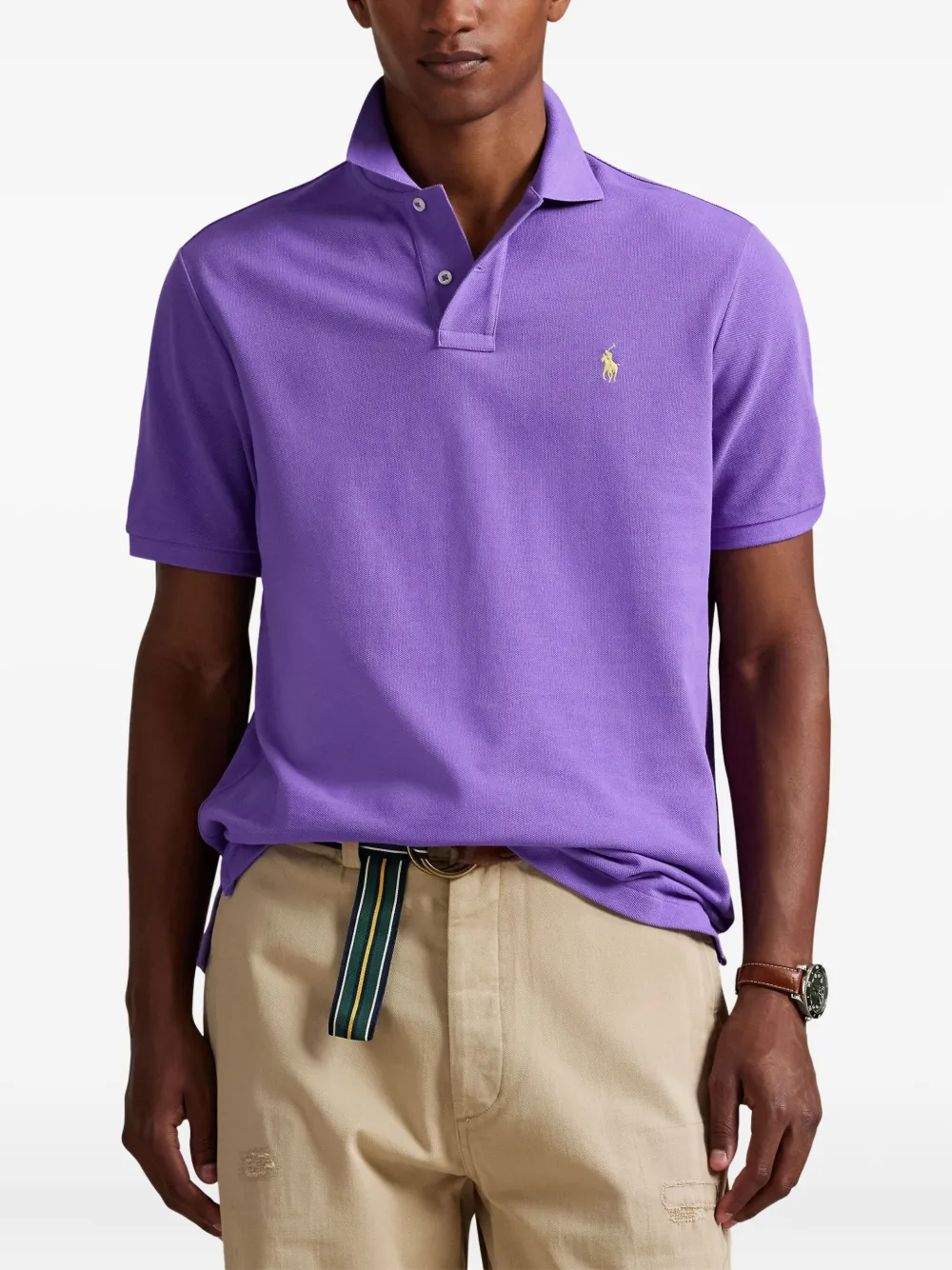 Polo Ralph Lauren Poloshirt met borduurwerk Paars