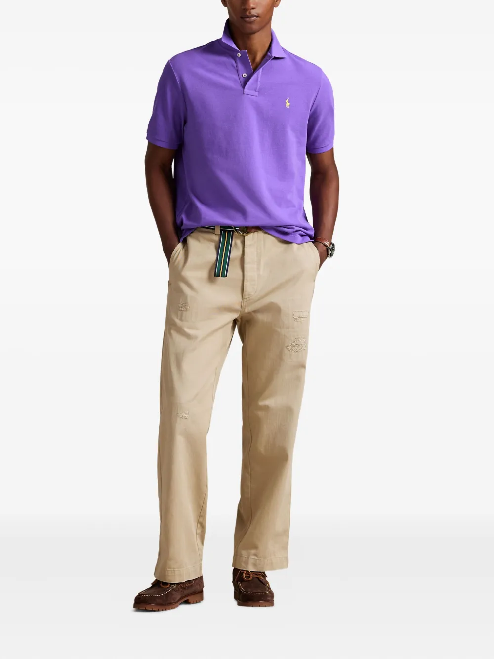 Polo Ralph Lauren Poloshirt met borduurwerk Paars