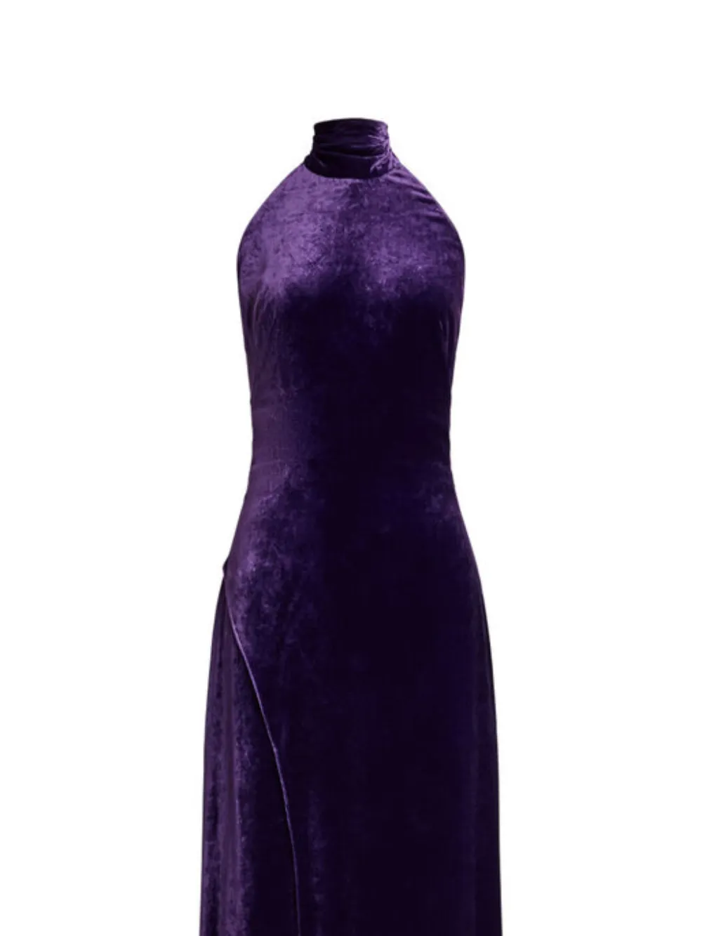 Ralph Lauren Collection Maxi-jurk met halternek - Paars