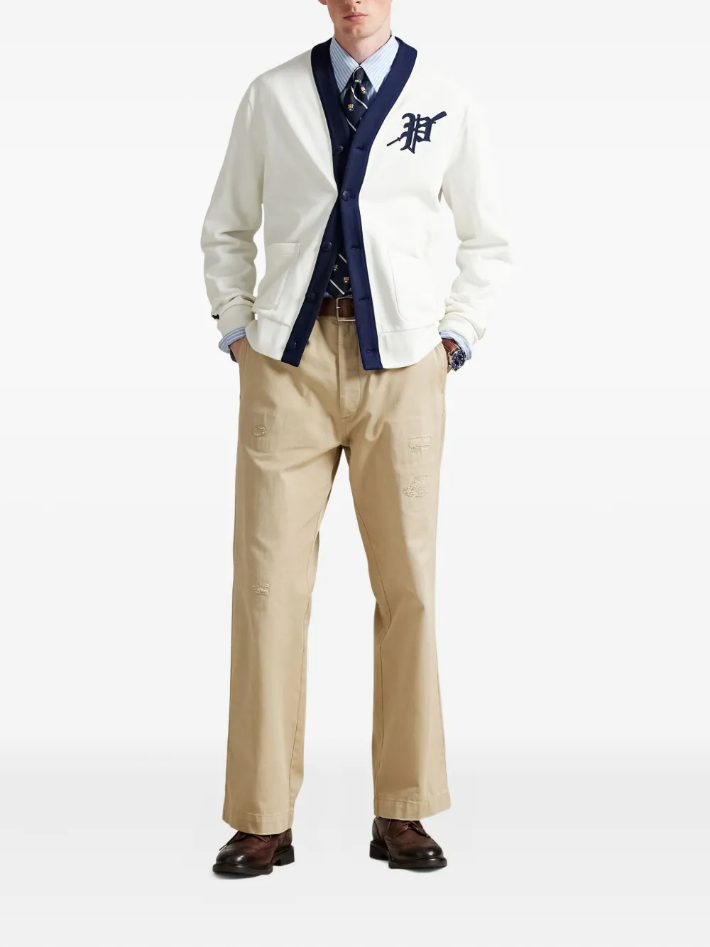 Polo Ralph Lauren logo-patch button-fastening cardigan | Cardigans | Image 2