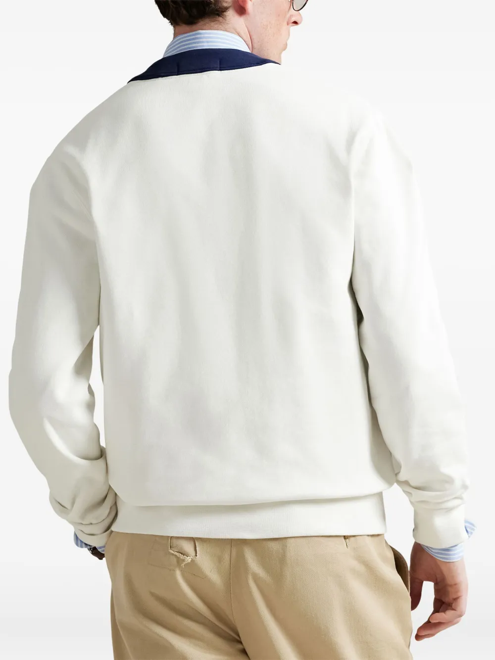 Polo Ralph Lauren Logo-patch Button-fastening Cardigan In White