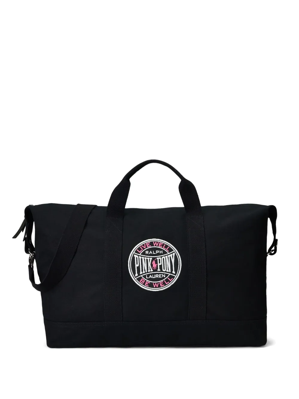 Polo Ralph Lauren Pink Pony logo-patch duffel bag | Black | Image 1