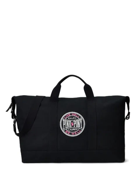 Polo Ralph Lauren Pink Pony logo-patch duffel bag
