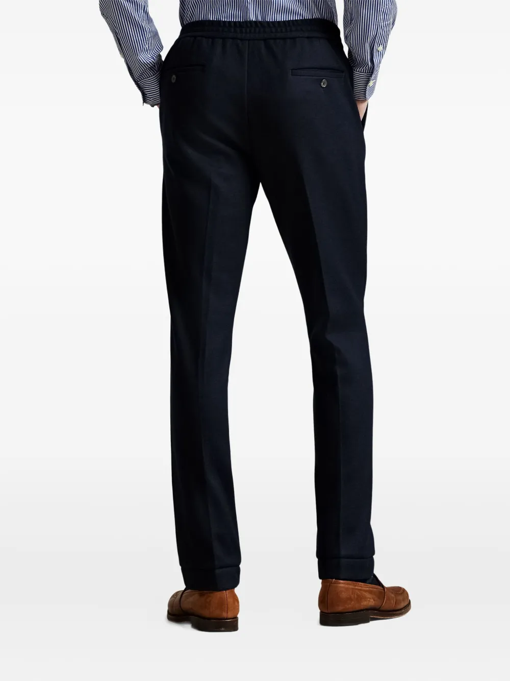 Polo Ralph Lauren Broek met geplooide voorkant Blauw