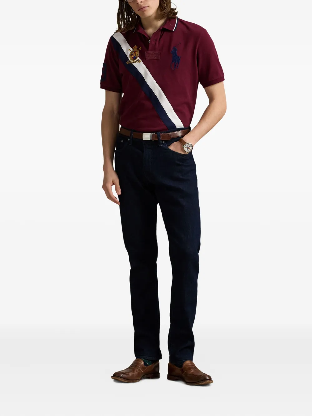 Polo Ralph Lauren playera tipo polo con rayas diagonales | Image 2