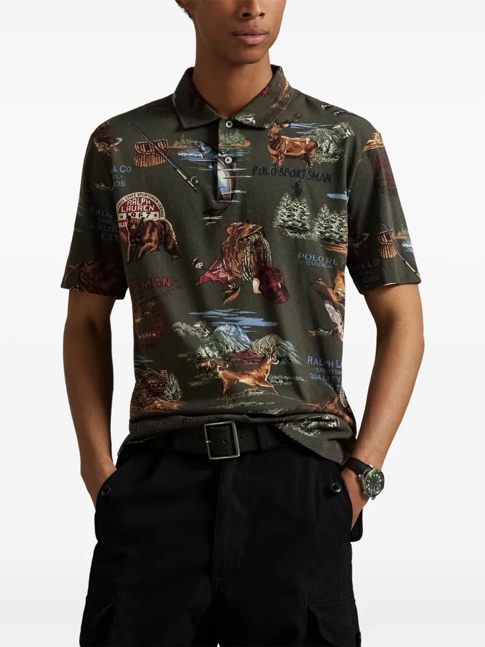 Polo Ralph Lauren Poloshirt met print Groen