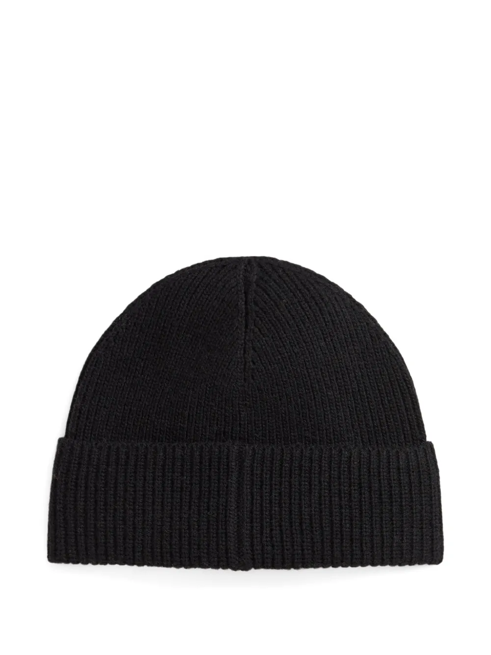 Polo Ralph Lauren bear-embroidered ribbed beanie - Zwart