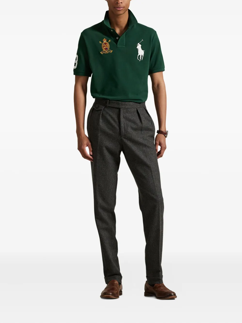Polo Ralph Lauren embroidered-logo polo shirt - Groen