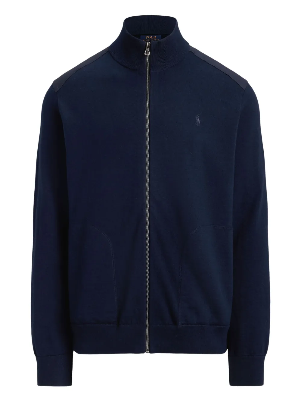 Polo Ralph Lauren ハイネック ジップカーディガン - ブルー Polo Ralph Lauren ハイネック ジップカーディガン - ブルー